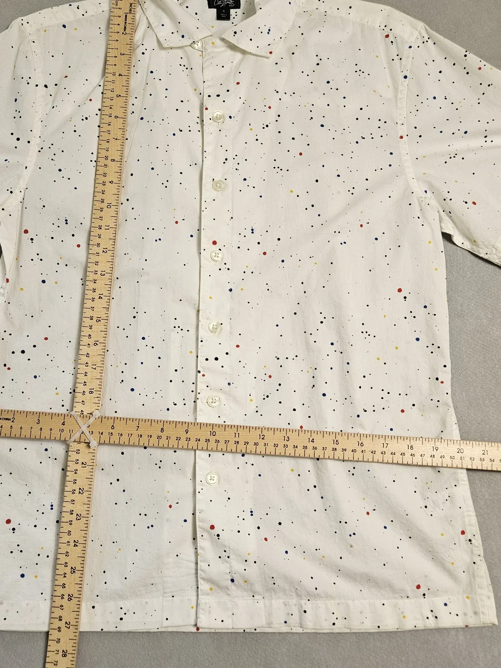 City Streets Paint Splatter Button Down Shirt